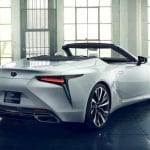 Luces trasera del Lexus LC descapotable