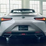 trasera del Lexus LC descapotable