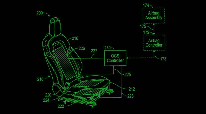 Patente de Tesla del airbag adaptativo según peso y postura