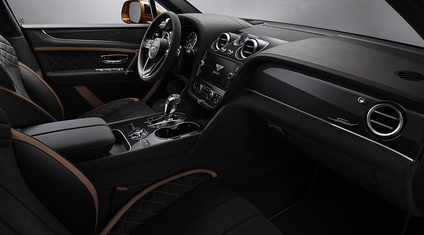 Diseño interior del Bentley Bentayga Speed