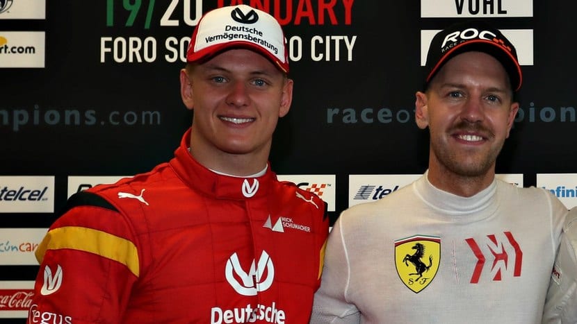 Mick Schumacher y Vettel