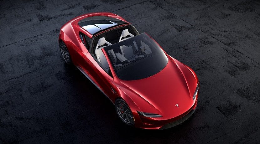 Tesla Roadster sin techo