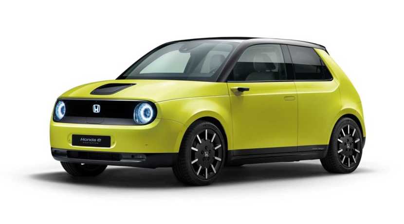 Honda e Charge Yellow