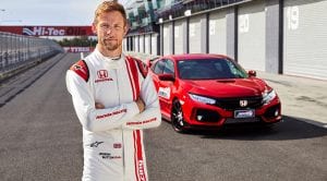 Honda Civic Type R en Bathurst con Jenson Button