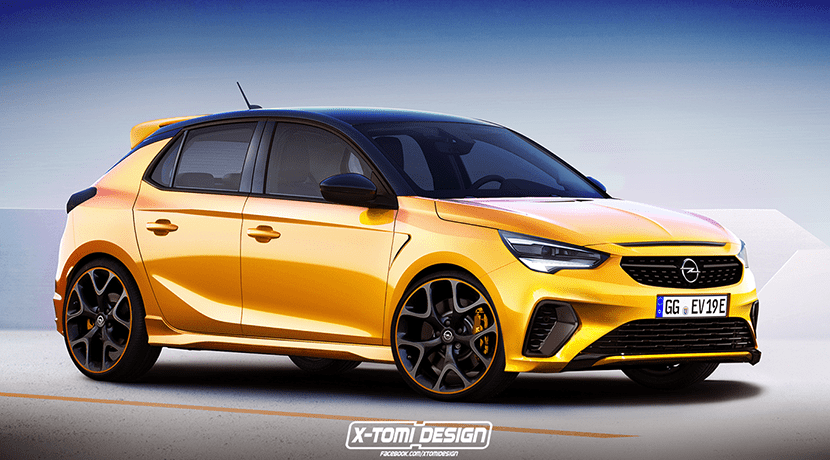 Render del Opel Corsa OPC