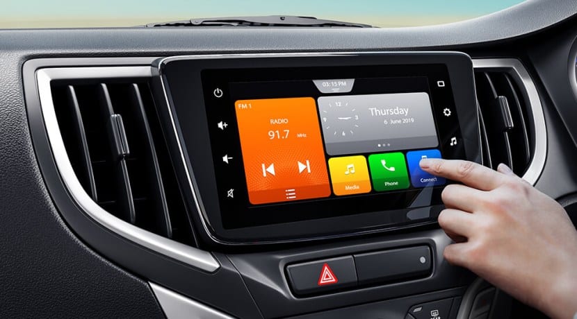 Toyota Glanza infotainment system