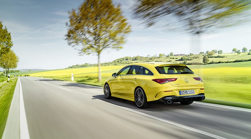 Mercedes-AMG CLA 35 Shooting Brake dinámica trasera