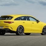 Mercedes-AMG CLA 35 Shooting Brake perfil trasero