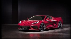 Chevrolet Corvette C8 perfil delantero