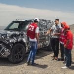 Land Rover Defender Red Cross International Test