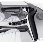 Porsche Taycan 2020 interior boceto