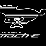 Ford Mustang Mach-E Pony White logo