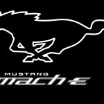 Ford Mustang Mach-E Pony White logo