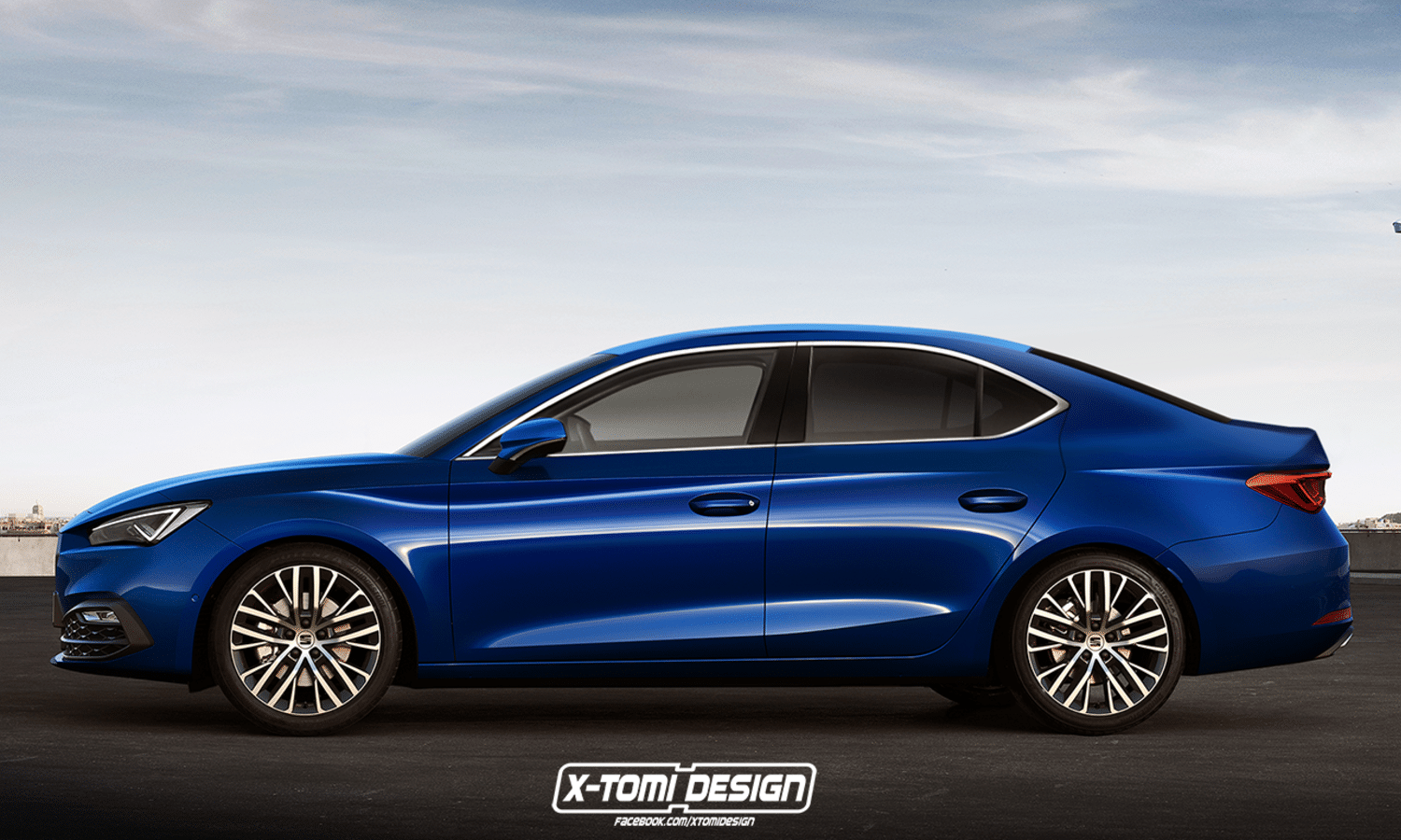 Seat Leon sedán render by X-Tomi Design