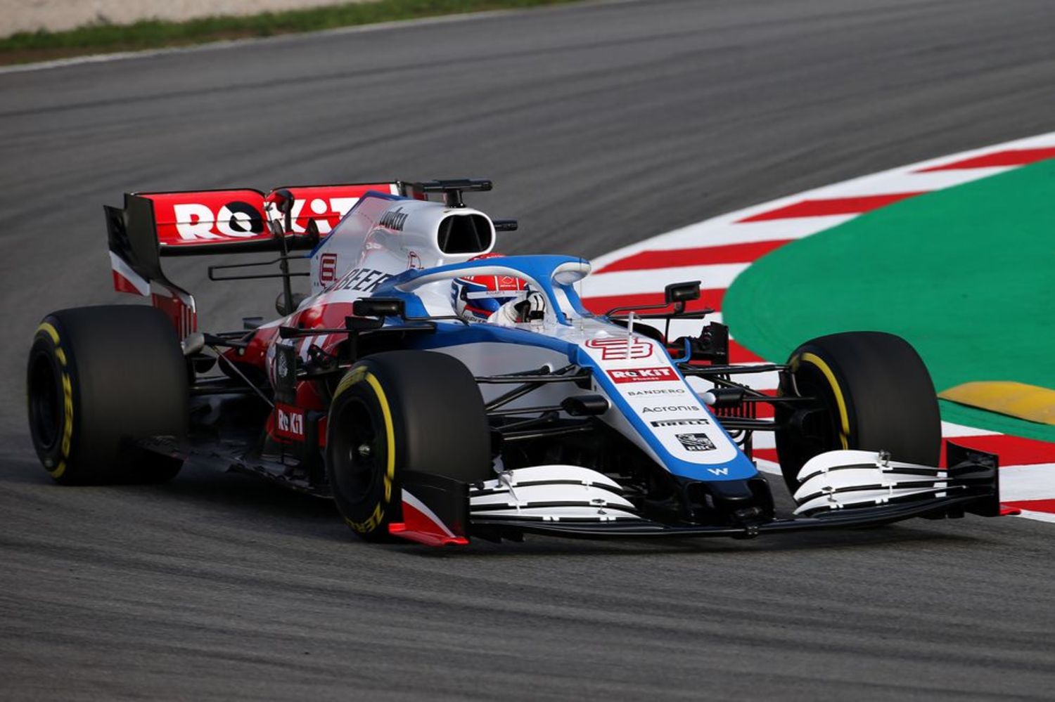 Williams FW43 frontal rodando