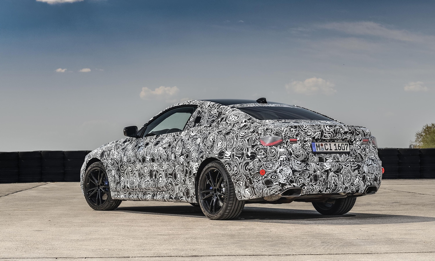 BMW Serie 4 Coupé parte trasera camuflada