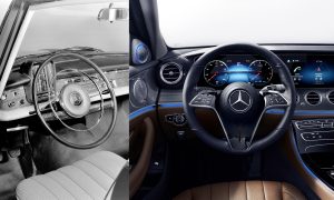 Evolución de volantes en Mercedes