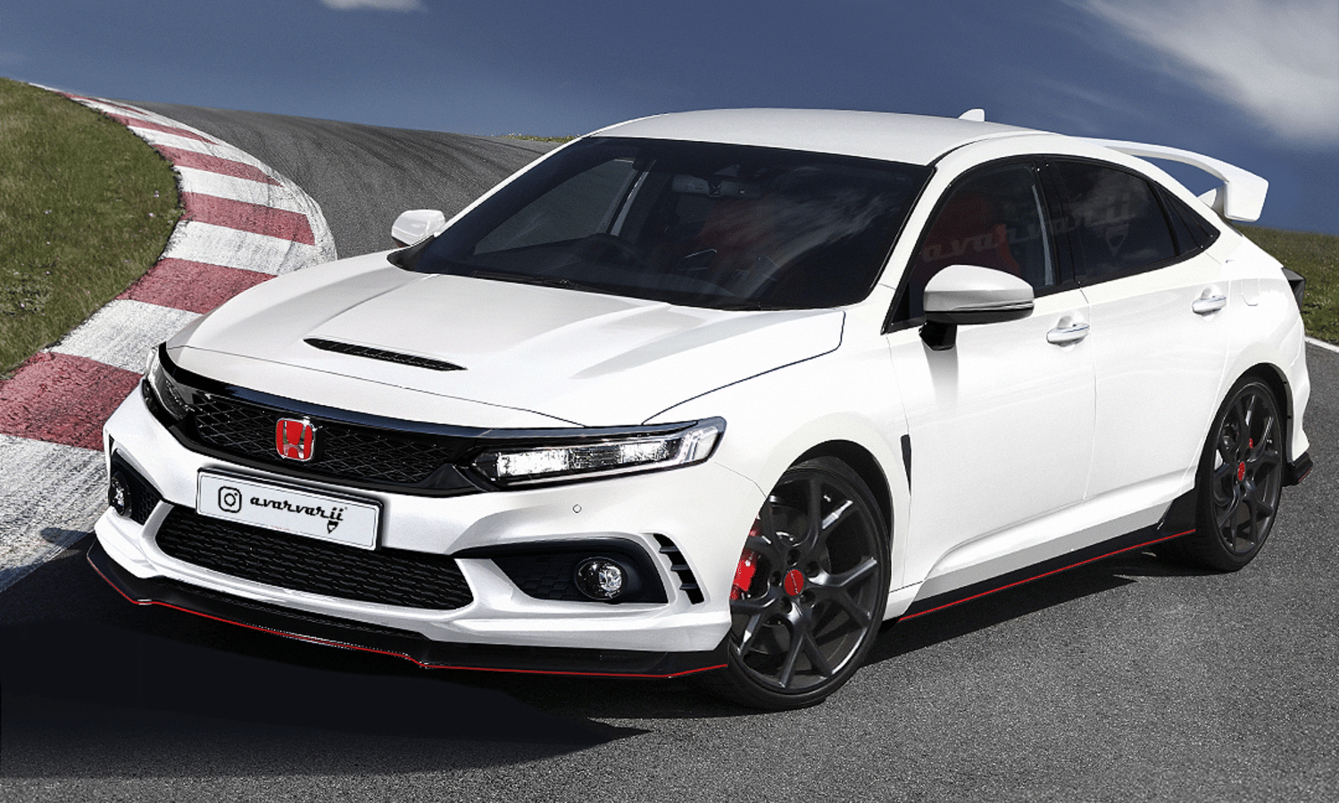 Honda Civic Type R 11º generation rendering by Avarbarii