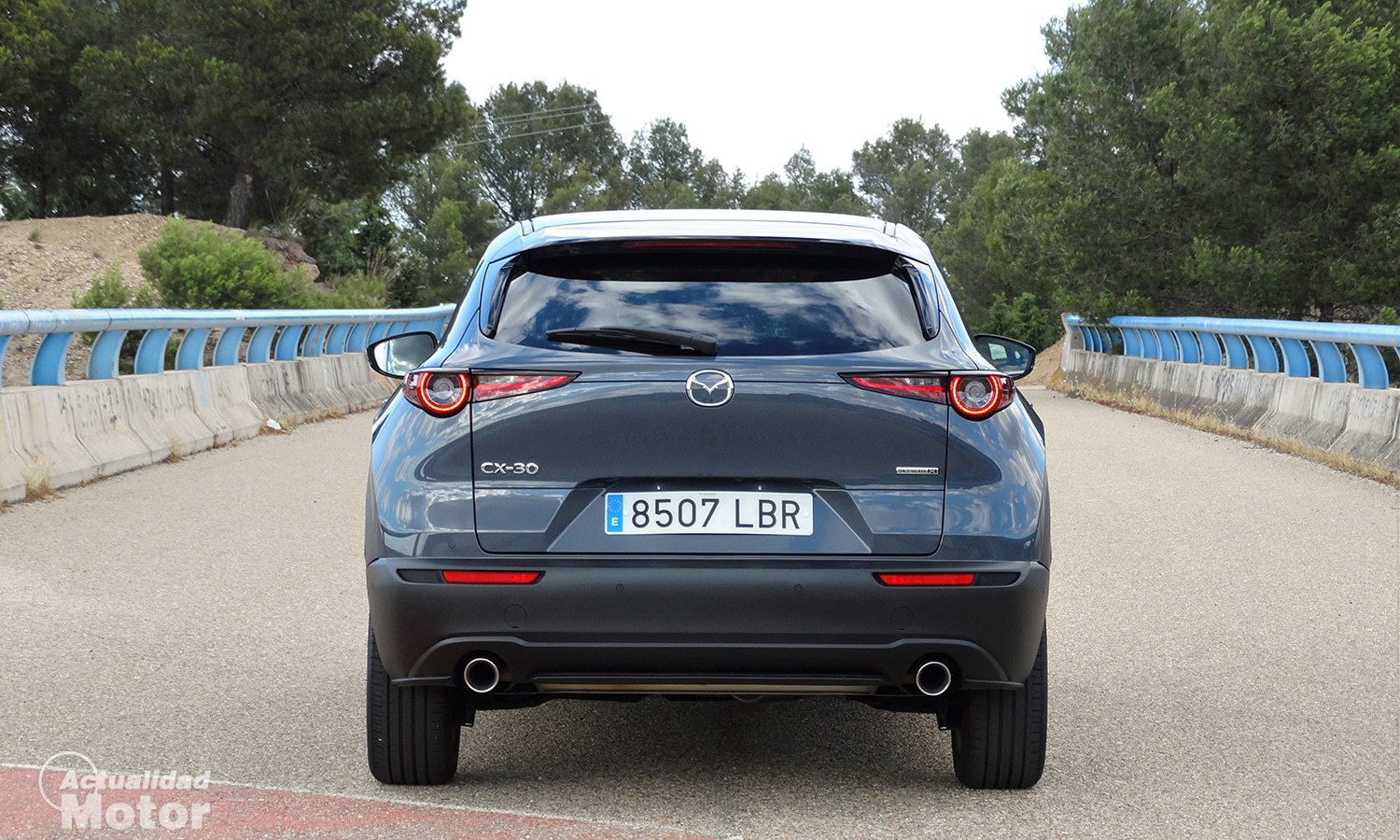 trasera Mazda CX30 prueba