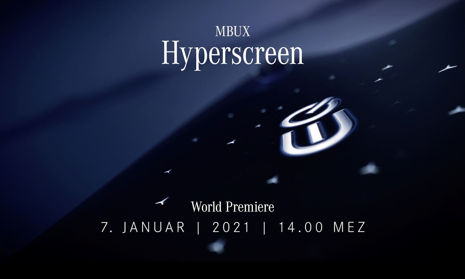 An impressive start to the new year Mercedes-Benz unveils the MBUX Hyperscreen