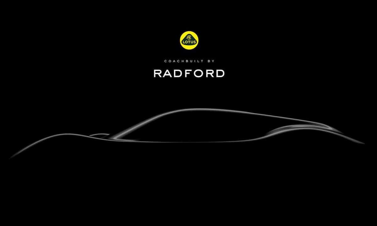 Radford Lotus -pohjainen auto teaser