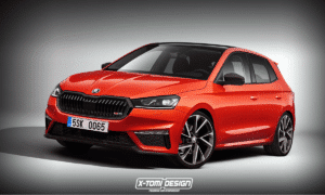 Skoda Fabia RS render by X-Tomi Design