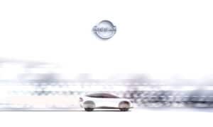 New Nissan EV SUV side Teaser