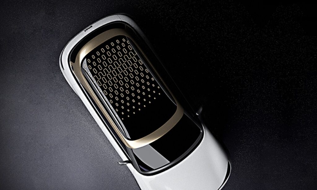 New Smart EV SUV roof teaser