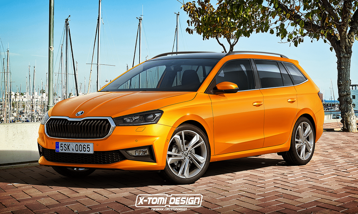 Skoda Fabia Combi renderdus, autor X-Tomi Design