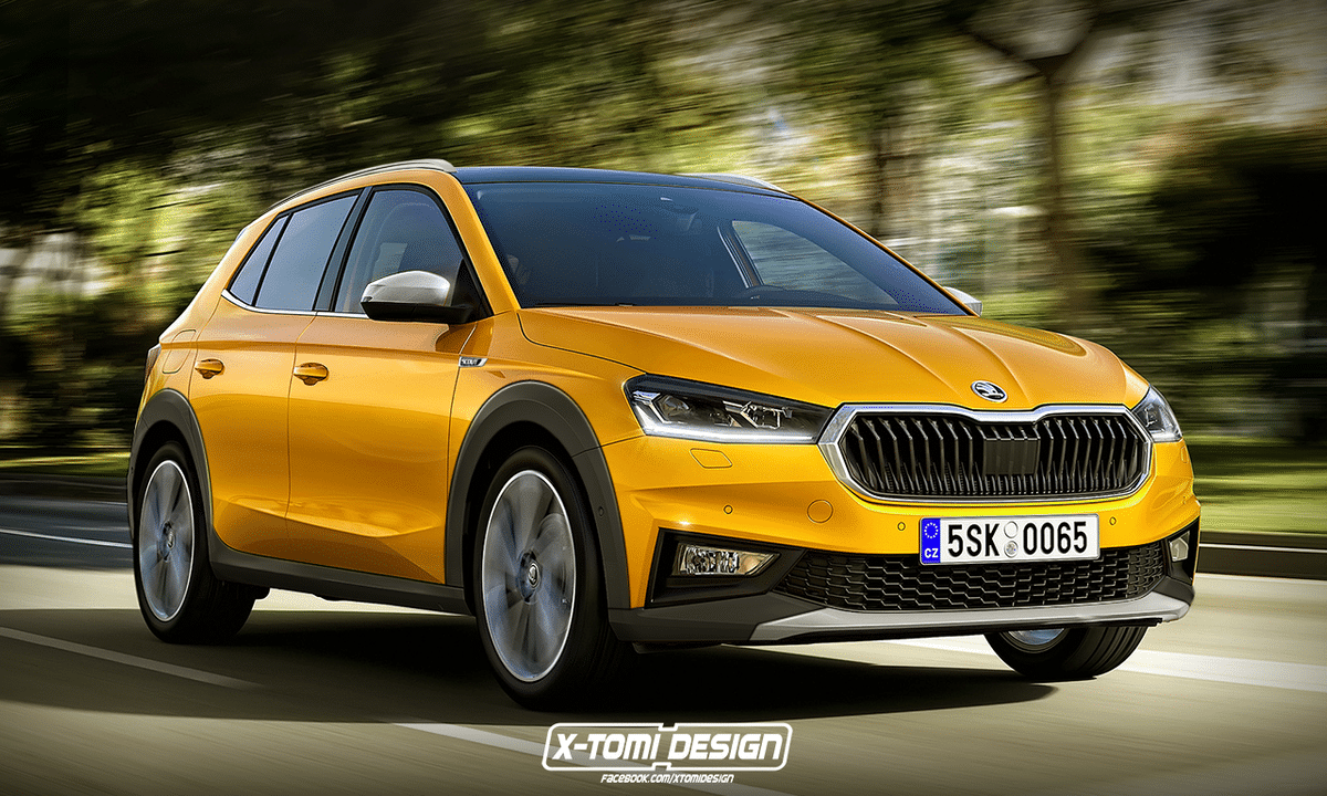 Skoda Fabia Scout render by X-Tomi Design