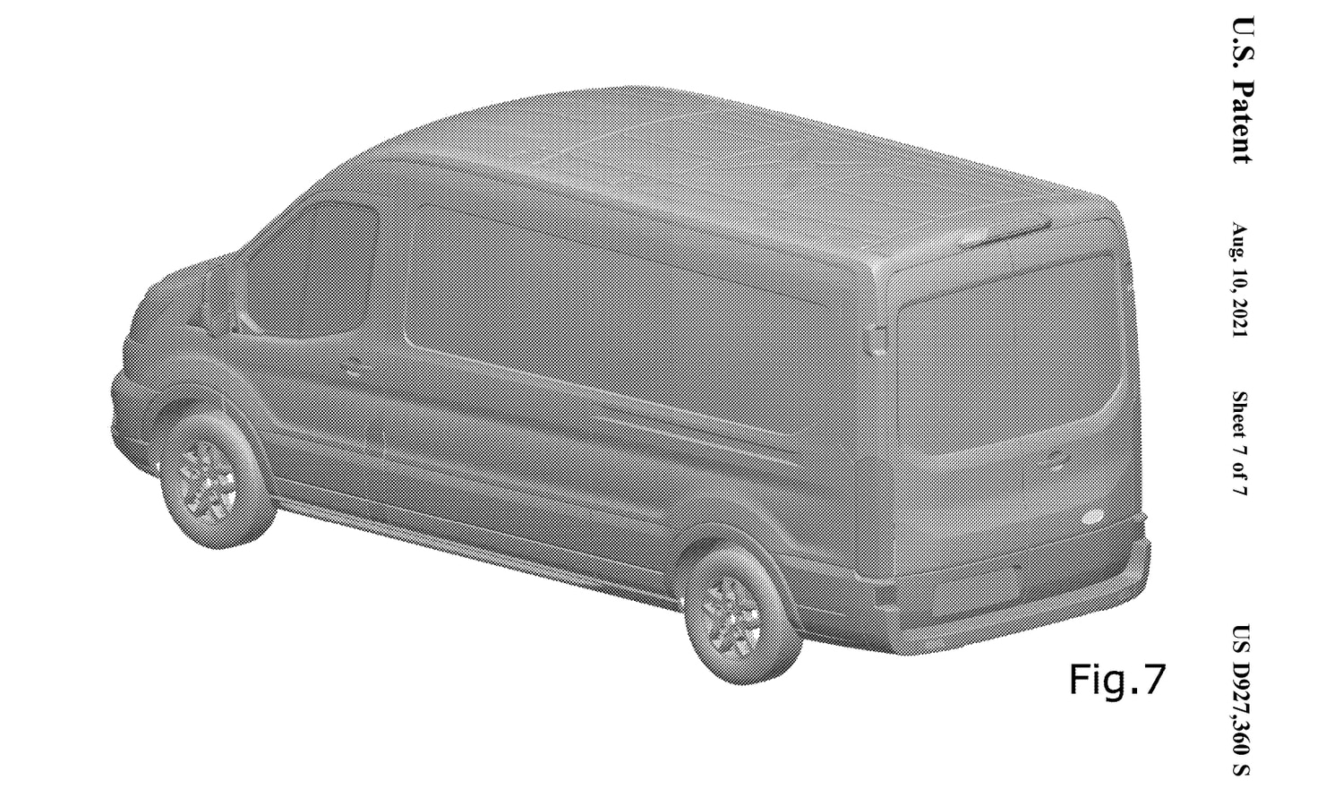 Ford Transit Trail patent of USPTO