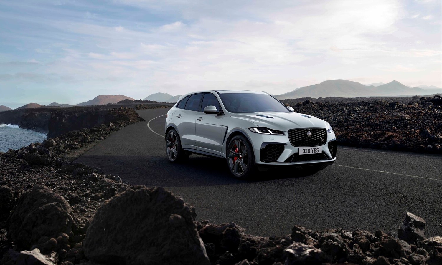 Jaguar F-Pace SVR - Ionian Silver with New Black Pack