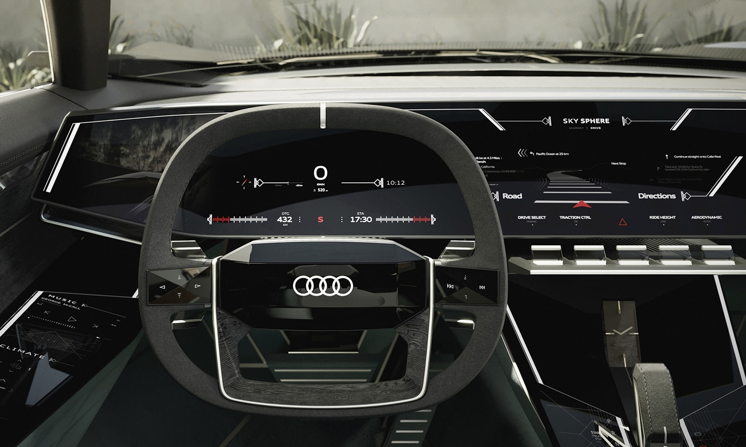 Audi Skysphere concept salpicadero