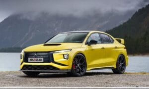 Mitsubishi Lancer Evolution XI front render by Kolesa