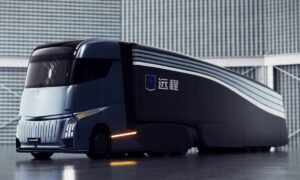 Camión eléctrico Farizon Auto Homtruck con semi remolque
