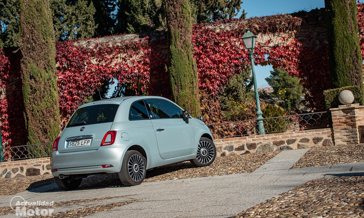 Prueba Fiat 500 perfil trasero