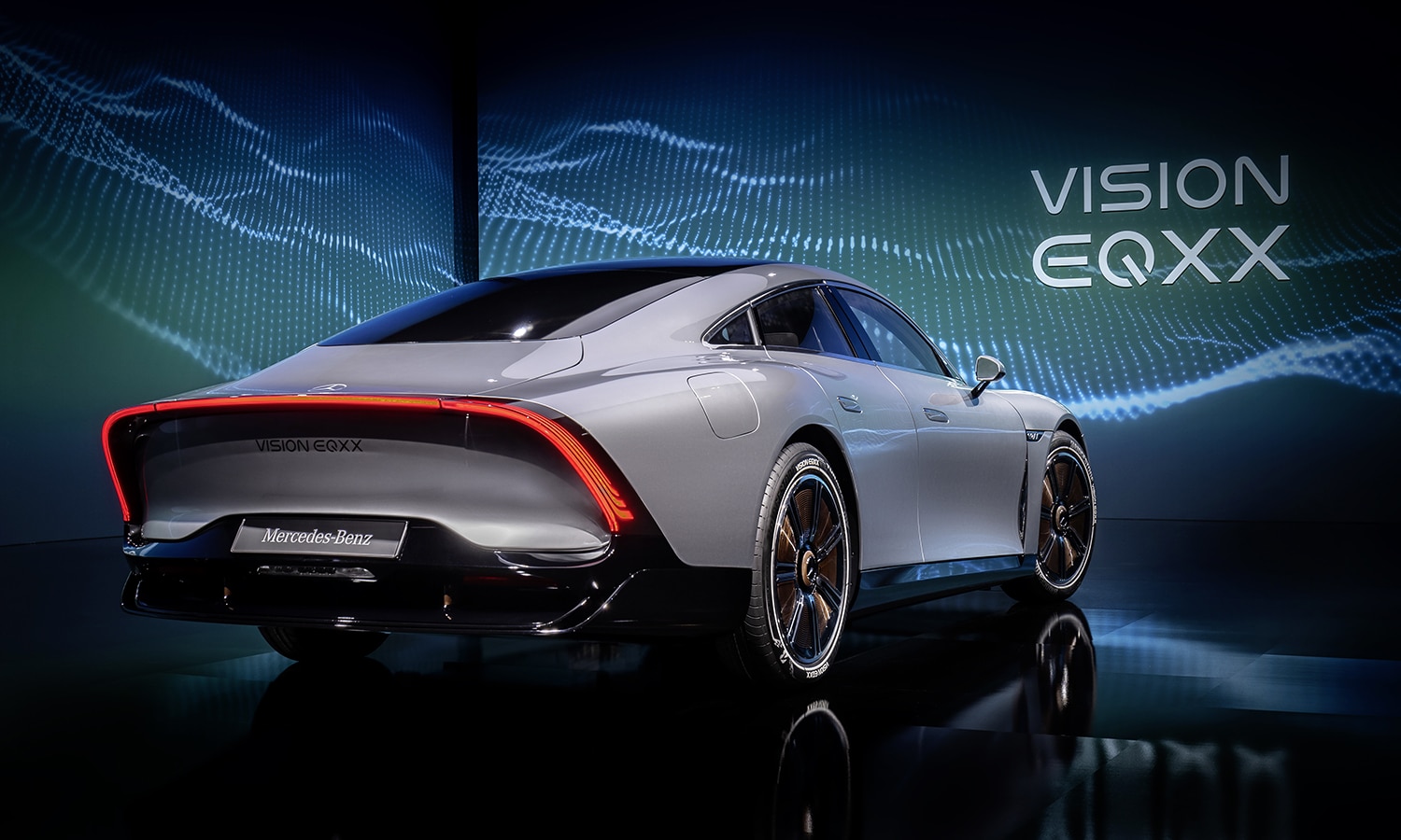 Mercedes Vision EQXX perfil trasero