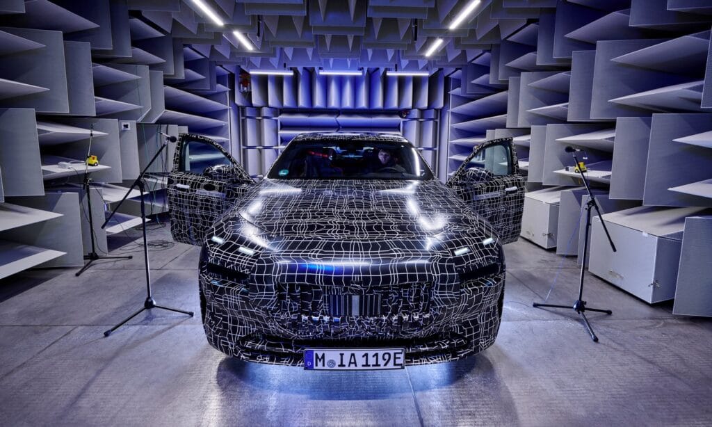 New BMW i7 undergoes acoustic testing