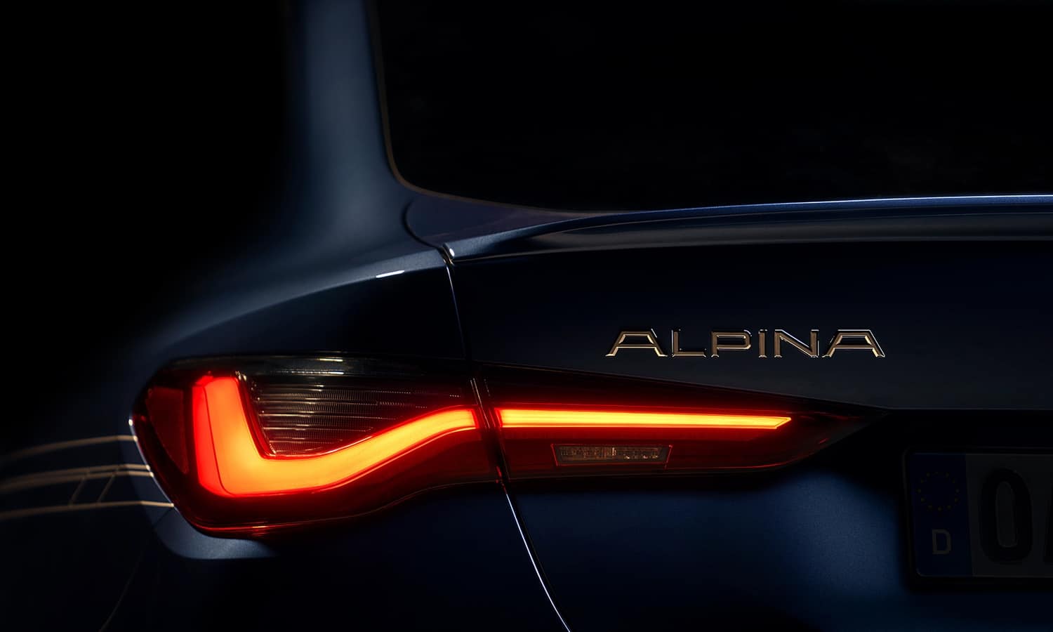 Alpina B4 Gran Coupe rear teaser