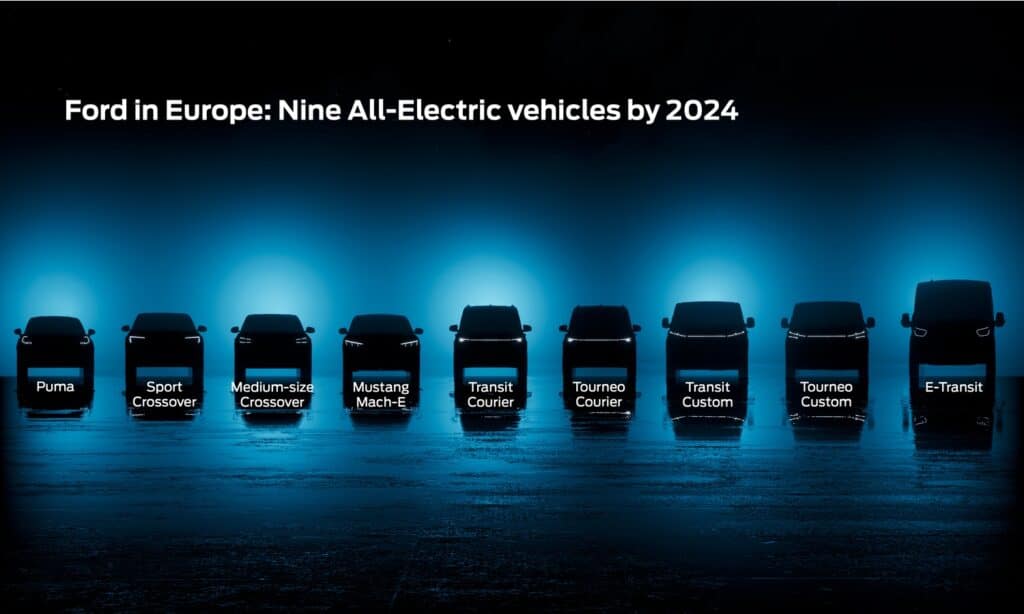 Ford Nine All-Electric vehicles by 2024