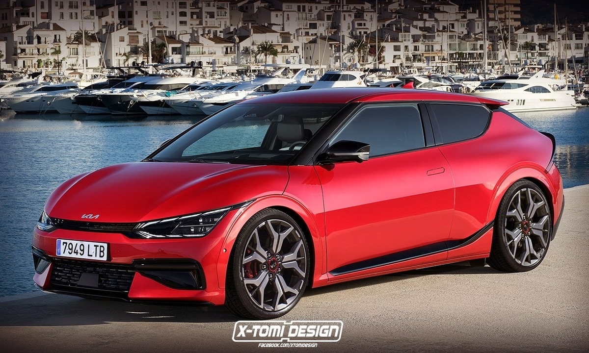 New Kia EV6 Coupé render by X-Tomi Design