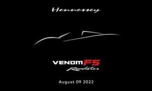 Hennessey Venom F5 Roadster side teaser