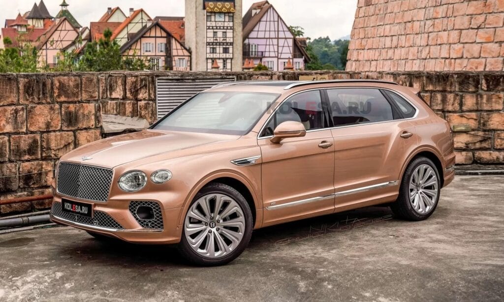 Bentley Bentayga Long Wheel Base front render by Kolesa
