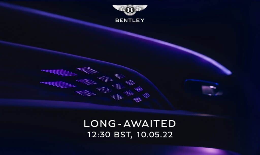 Bentley teaser mystery new model