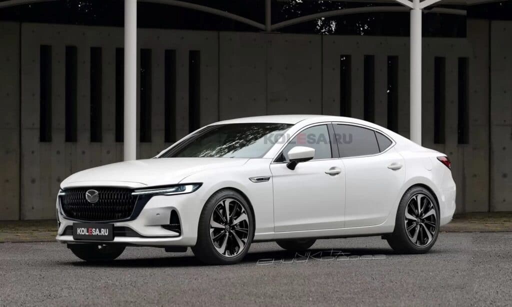 New Mazda 6 front render by Kolesa