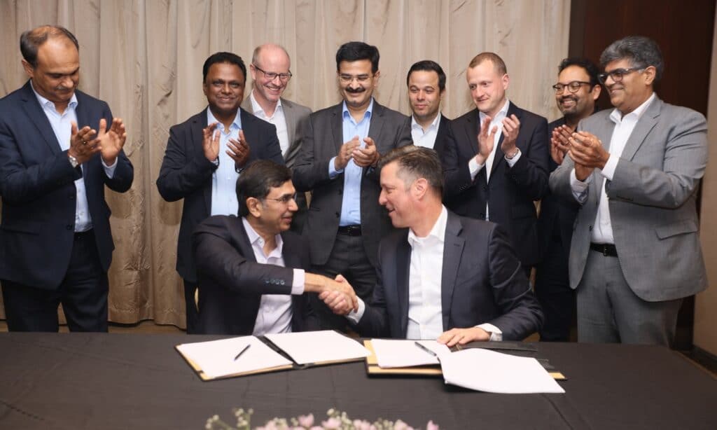 Volkswagen and Mahindra sign Partnering Agreement for MEB electric components in Chennai
