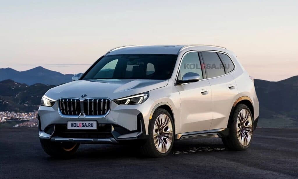 New BMW X3 front render by Kolesa