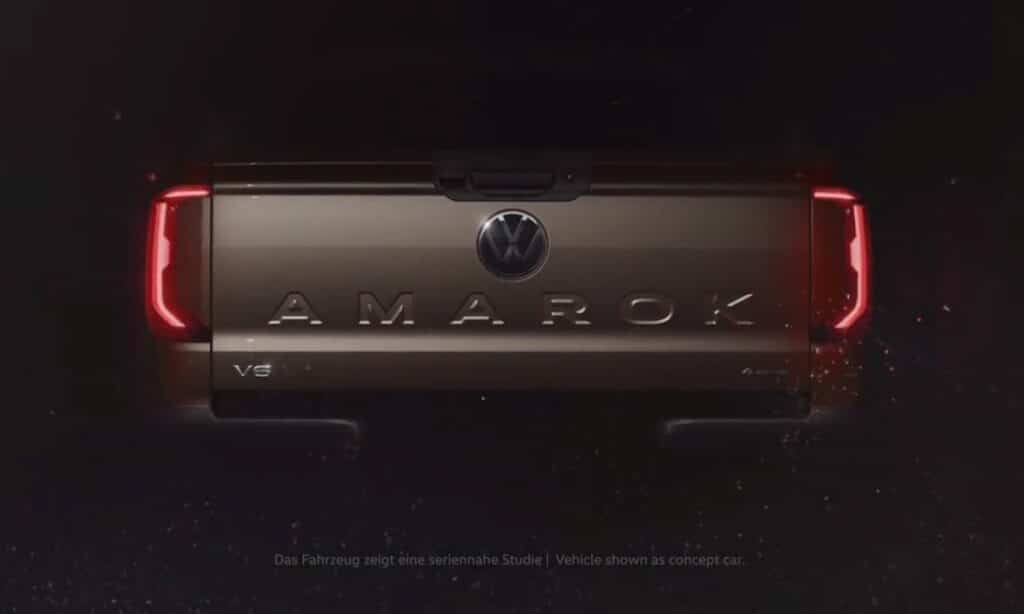 New Volkswagen Amarok rear teaser 1