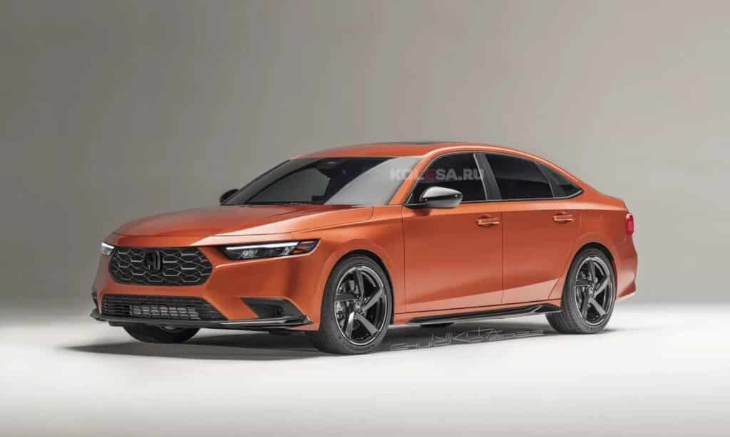 New Honda Accord front render by Kolesa