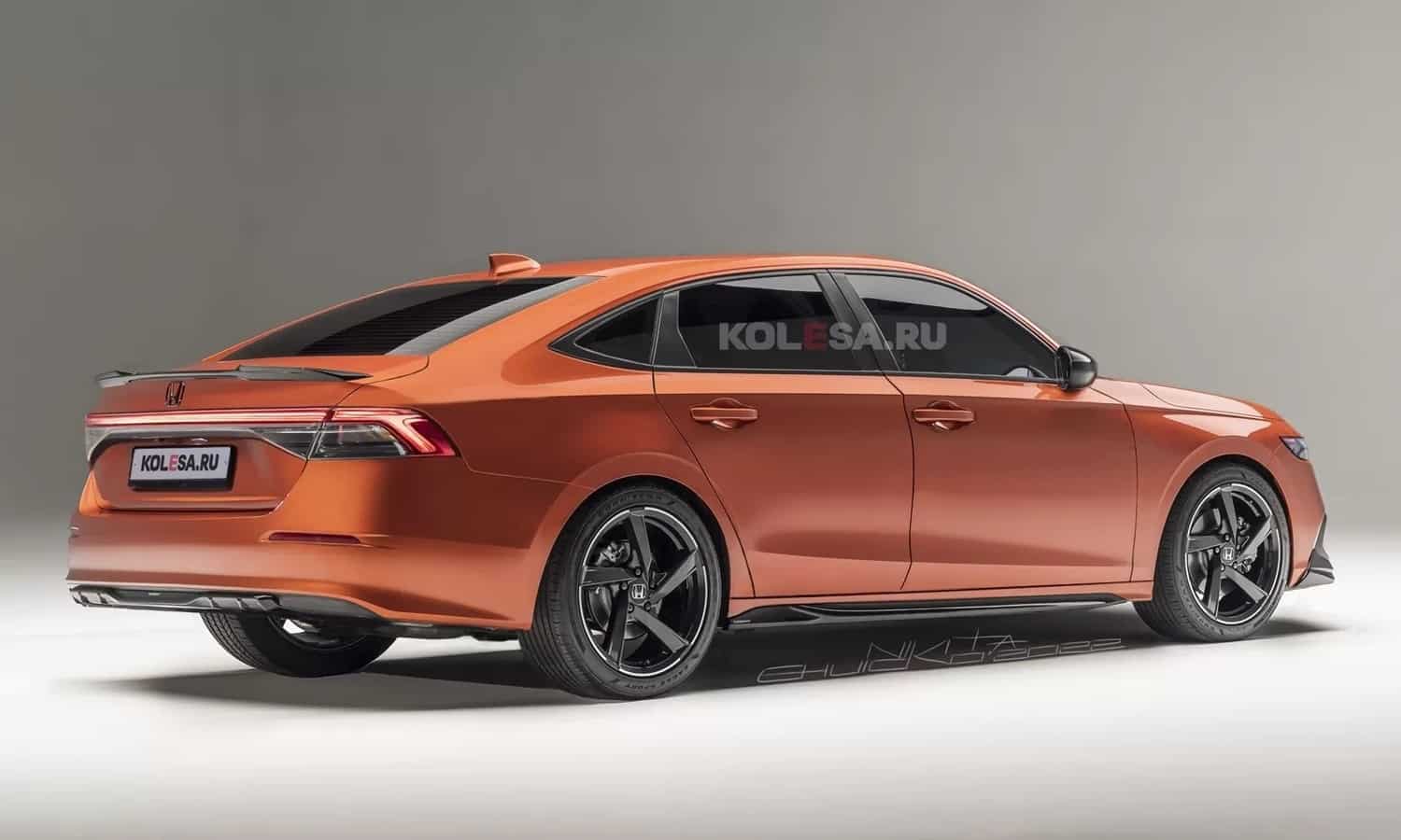 New Honda Accord rear render by Kolesa